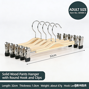 Organizzatore per Abbigliamento <span class=keywords><strong>Lavinia</strong></span> con Ganci e Barre in Legno e Acciaio Inossidabile a Singolo Livello per Armadio e Soggiorno - Product Image 3