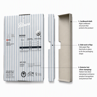Boîtes écologiques créatives personnalisées, adaptées à l'emballage de sous-vêtements pour hommes, disponibles en différentes couleurs et tailles.