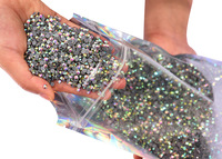 Strass en verre multicolores en gros, assortiment de 25 couleurs, pierres de cristal pour nail art, bricolage, artisanat et vêtements