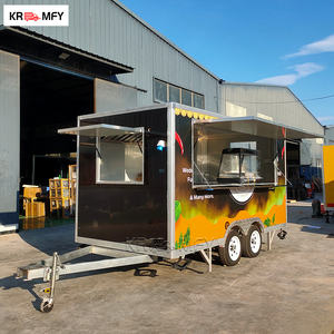 Chasis cuadrado galvanizado DOT CE, cocina para barbacoa completamente equipada para ahumador, parrilla, remolque de comida rápida para hot dogs. - Product Image 2