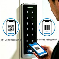 Lecteur de code QR extérieur étanche, lecteur de cartes NFC IC MF, lecteur de contrôle d'accès aux portes, lecteur de contrôle d'accès par mot de passe Wiegand RS485