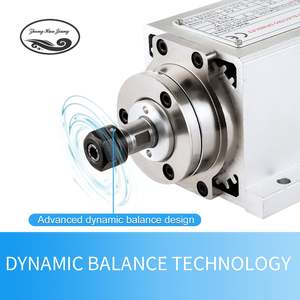 Producto Popular: Motor de Husillo de Alta Frecuencia de 1.5KW ER16 Refrigerado por Aire con Correa Cuadrada, 110V/220V, para Perforación en Máquinas de Grabado CNC - Product Image 3