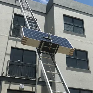 Elevador solar para telhas de telhado, painel solar com elevador de escada, max 250kg, elevador de 10m 32f