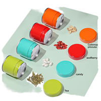 Boîte en fer blanc hermétique de qualité alimentaire RTS 91*90mm 90*150mm 250g pour emballage de poudre de Matcha 100g 200g