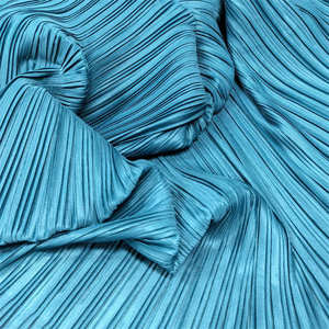 Couleurs personnalisées 100% polyester tissu extensible satin plissé crêpe tissu pour vêtements - Product Image 4