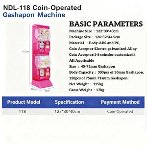Distributore Automatico di Capsule Giapponesi a Moneta, Macchina per Giocattoli Gacha con Capsule da 75-100mm, Mini Distributore di Giocattoli Gacha - Product Image 3