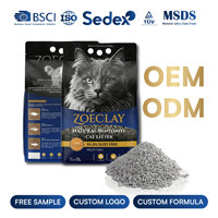 Litière pour chat en argile bentonite à base de sodium, agglomérante, pour la gestion des déchets d'animaux, conforme aux normes d'exportation mondiales