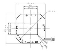 Accessoires pour caméra thermique de type fenêtre à obturateur optique IR haute performance 640x512 pixels, à commande solénoïde, avec calibrage de température