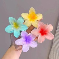 Pince à cheveux Art Déco en plastique pour la plage, anniversaires, accessoire fleur œuf, cadeau de vacances pour femme, pince à fleurs