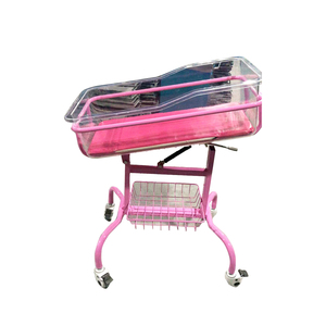 Lit bébé relevable à ressort à gaz 0-12 mois °   Chariot à roulettes réglable en inclinaison avec cadre en acier et aluminium, frein de 100 mm, pour bassin bébé en ABS - Product Image 6