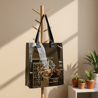 Sac de plage ouvert personnalisé en PVC, sacs fourre-tout de luxe imperméables, logo holographique transparent, sacs à main cosmétiques unisexes 1-1,9L
