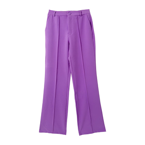 strapless open back dress Tall Women's Purple Satin Pants