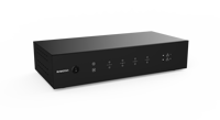 Amplificateur 4 zones HA400, 4 canaux, entrée numérique/analogique, streaming Airplay, RJ45, musique locale/en ligne, format rack 2U, 24 bits/192 kHz, noir