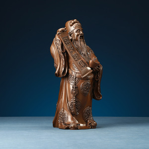Figurita de cobre del Dios de la riqueza, estatuilla decorativa fundida a mano para el hogar, oficina, escritorio, regalo de Año Nuevo Chino - Product Image 2