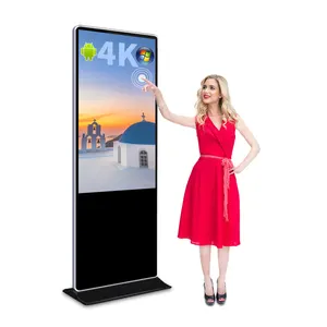 Factory Customized Floor Standing Digital Signage Display LCD Totem 43 50 65 55 inch Indoor Advertising Kiosk