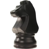 Marketing chevalier pièce d'échecs pu balle anti-stress/argent Wad anti-stress/argent Wad Stress jouet