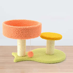 Diskon besar-besaran 2023 tempat tidur kucing kayu menyenangkan pohon kucing rumah tempat tidur furnitur menara aktivitas - Product Image 4