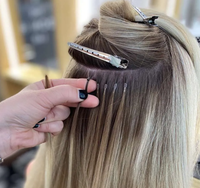 Service OEM ODM Extensions de cheveux naturels pré-collées I-Tips Remy, brun foncé balayage, extensions de cheveux à la kératine invisibles