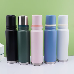 Custom Oem Brazilian Vacuum Insulated <b>Cup</b> Outdoor Portable With Handheld Insulated Pot <b>Large</b> Capacity Travel Water Bottle - Product Image 1