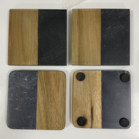 Haute qualité maison Bar décoration caboteur pour tasse forme ronde bois marbre sous-verres Table accessoires Europe Style thé caboteur