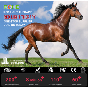 แผงบำบัดด้วยแสงสีแดงสำหรับหลังม้า ROHE ความยาวคลื่น 660 นาโนเมตร และ 850 นาโนเมตร เพื่อการฟื้นฟูกล้ามเนื้อม้าและบรรเทาอาการปวดด้วยแสงสีแดงสำหรับม้า - Product Image 6