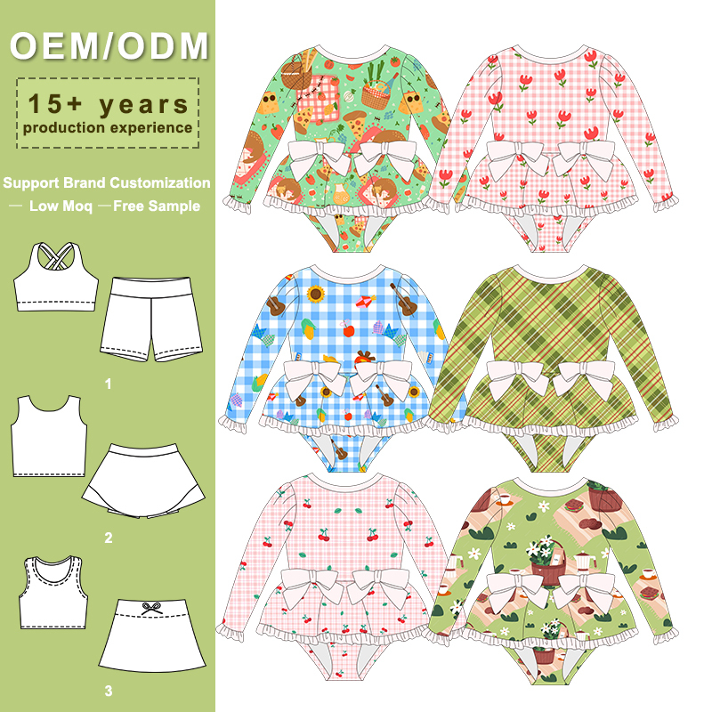 Famicheer Custom Baby Kids Girls Swimsuit