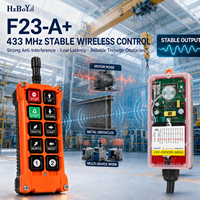 Penjualan Terlaris HZBoY F23-A+ 433MHz Remote Kontrol Radio Industri 8 Tombol Pengontrol Pengangkat Derek Nirkabel Harga Pabrik OEM