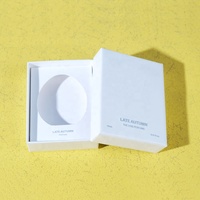 Boîte d'emballage de parfum en carton rigide avec impression personnalisée, estampage à chaud, couvercle et base, papier couché, avec insert en carton