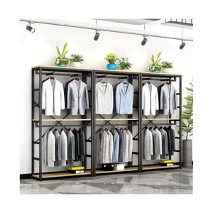 Prima Odm Clothing Store Display Stands Hanging Wall Clothing Store Display Rack Vintage Clothing Store Display