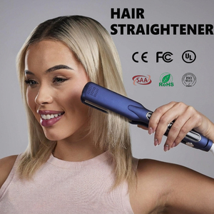 Lisseur <span class=keywords><strong>à</strong></span> <span class=keywords><strong>cheveux</strong></span> <span class=keywords><strong>à</strong></span> chauffage rapide avec chauffage PTC, écran LED, <span class=keywords><strong>fer</strong></span> <span class=keywords><strong>à</strong></span> friser et brosse lissante - Product Image 1