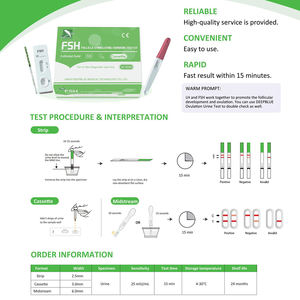 DEEPBLUE Bande de <span class=keywords><strong>test</strong></span> de ménopause FSH en une étape/Cassette/Dispositif médical domestique manuel en plastique Midstream - Product Image 5