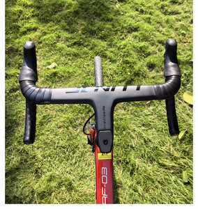 Tay lái xe đạp LUNJE bằng sợi <span class=keywords><strong>carbon</strong></span> nguyên khối, tích hợp, phụ kiện xe đạp, dành cho tay lái có cốt lái - Product Image 5