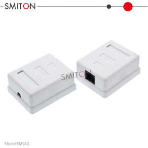 Ethernet 8P8C Junction Box <strong>UTP</strong> <strong>RJ45</strong> <strong>CAT6</strong> Coupler Jack <strong>Module</strong> Network Single Dual Port wall Surface Mount Box - Product Image 4
