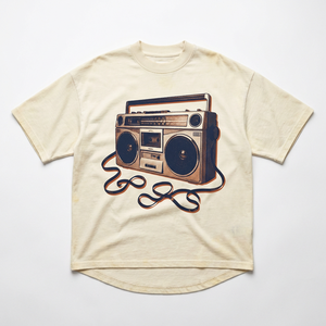 T-shirt en coton épais 300 GSM, coupe oversize, effet délavé vintage, avec impression DTG, pour la mode Hip Hop, vente en gros, OEM ODM - Product Image 1