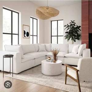 Muebles para el Hogar de Estilo Europeo, Sofá de Tela de Terciopelo Plateado con Botones, Estilo Nórdico de Lujo - Product Image 2