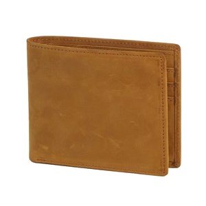 <span class=keywords><strong>Portafoglio</strong></span> personalizzato Crazy Horse per uomo portafogli in vera pelle borsa Vintage regalo occidentale fatto a mano Unisex OEM Box Bulk Style PCS - Product Image 3