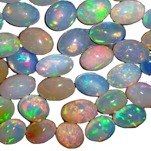Gioielli commercio all'ingrosso Della Cina migliore qualità Ovale Cabochon Posteriore Piana <span class=keywords><strong>Opale</strong></span> naturale Della Pietra Preziosa per monili che fanno - Product Image 5
