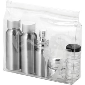 Set di Bottiglie da Viaggio in Metallo Approvato Frankfurt, Flaconi Premium in Alluminio Modello 119760-1 per Uso Aereo - Product Image 1