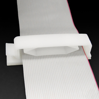 Longran FCT-30 Collier de serrage plat adhésif en nylon, clip de câble auto-adhésif, collier de serrage multifonctionnel en plastique ignifuge 94V-2