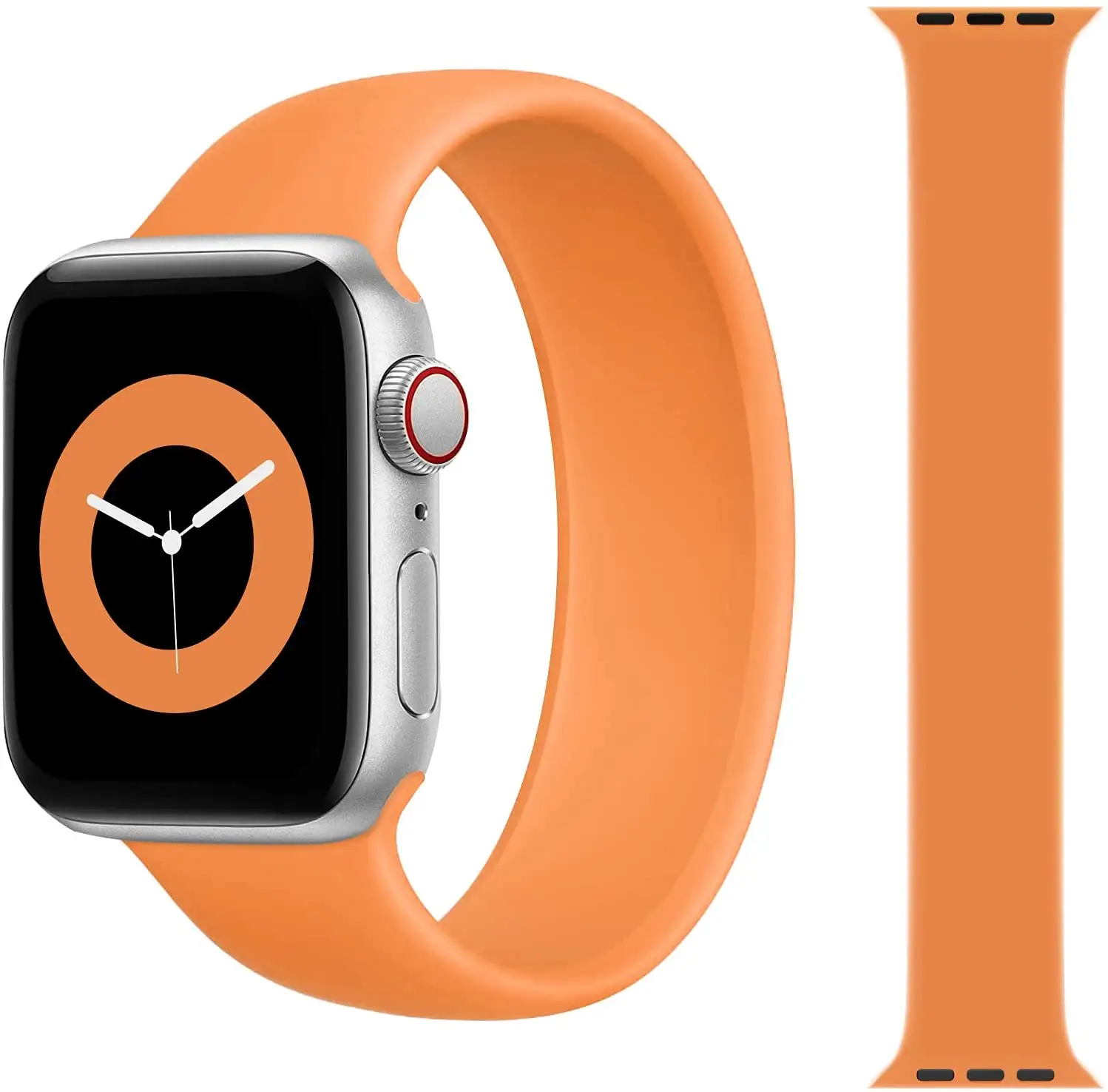 Compatible for Apple Watch Band 38mm 40mm 41mm 42mm 44mm 45mm man women Silicone Sports Band