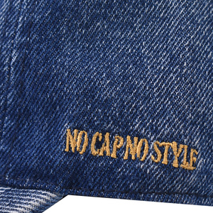 หมวกเบสบอลติดฮิปฮอปฤดูใบไม้ร่วงหมวกปีกสั้นปักรูหมวกสแนปแบคป้องกันแสงแดดสไตล์ซักได้สำหรับผู้ชาย - Product Image 6