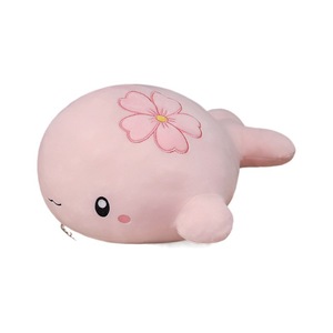 Peluche Creativo de Ballena Sakura, Juguete de Peluche para Dormir, Almohada de <span class=keywords><strong>Pez</strong></span>, Muñeco Súper Suave con Relleno de Algodón PP, Lavable, Personalizable, ODM - Product Image 1
