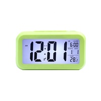 Reloj Despertador Digital LCD Eléctrico de Escritorio con Pantalla de Temperatura, Función Snooze y Retroiluminación, Personalizable para Estudiantes