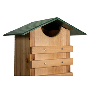 Tiếng Rít Owl Hoặc Saw Kích Thích Owl Nhà Tuyết Tùng Làm Tổ Hộp Với Poly Gỗ Mái Bằng Gỗ Tròn Chim Yến Nhà - Product Image 3
