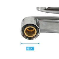 Accessoires de robinet de salle de bains de cuisine en acier inoxydable tuyau de sortie de bassin personnalisé tuyau de bec mélangeur de type s plat pour robinet d'évier