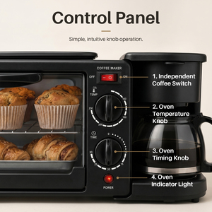 Support OEM Automatic Multifunction Household 3in One Oven Multifunction 9L 3 in 1 Breakfast Maker - Product Image 5