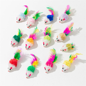 Juguete <span class=keywords><strong>de</strong></span> Felpa Ecológico, Seguro y No Tóxico <span class=keywords><strong>para</strong></span> <span class=keywords><strong>Gatos</strong></span>, Ratón Pequeño, Divertido, Interactivo, Diseño Lindo, Juguete <span class=keywords><strong>para</strong></span> Mascotas - Product Image 1
