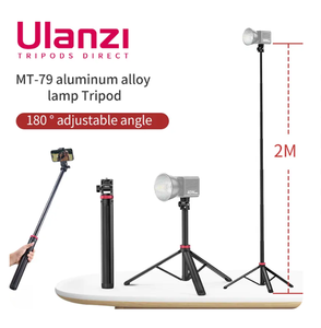 Ulanzi MT-79 2M Trépied portable en alliage d'aluminium pour appareil photo reflex numérique, smartphone, éclairage vidéo LED, flash, projecteur - Product Image 2