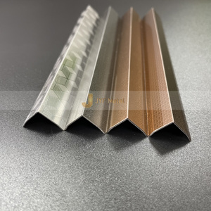 Profil décoratif en métal EX145 finition titane coloré pour carrelage, profil décoratif en acier inoxydable, bande murale en métal - Product Image 1