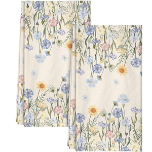 Paños de Cocina de Algodón 100% Orgánico, Tejido a Cuadros, Tipo Saco de Harina, 28x28 |   Paños de Cocina de Alta Absorbencia, Secado Rápido y Lavables a Máquina para - Product Image 2